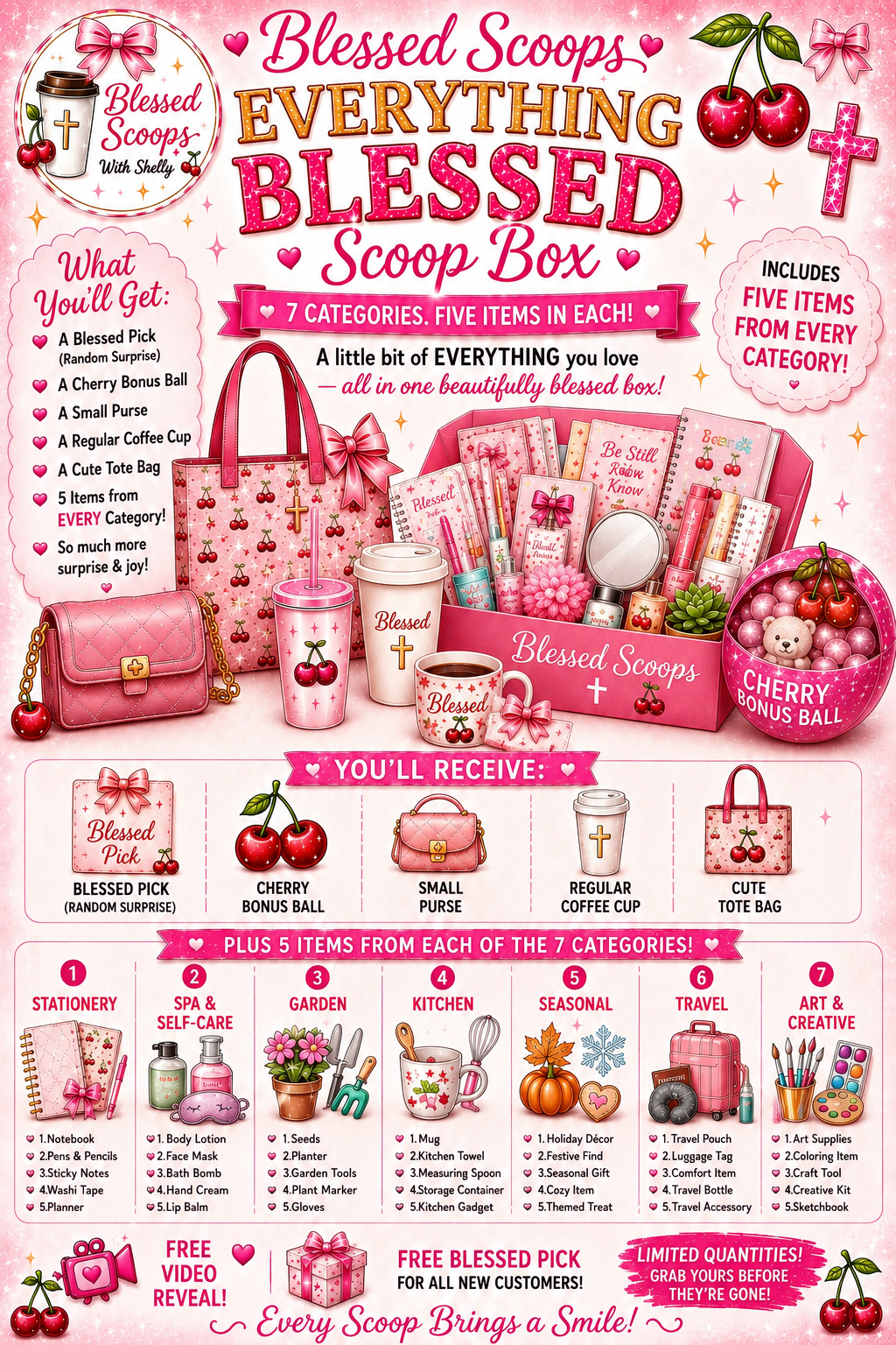 Everything Blessed Scoop Box 🍒 — 56+ Surprises Across Every Category!