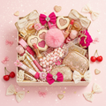 Blessed Scoops gift box with bows and cherries